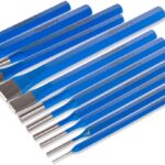 Набор выколоток и зубил 12 шт., 1.5, 2, 3, 4, 5, 6, 8, 10, 12, 16 мм, 48-52 HRC, 40Х, Smartbuy Tools