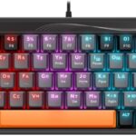 Механическая клавиатура Black Raven GK-417 RU,3цвета,радужная,63кн,серый