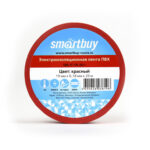 Изолента Smartbuy, 0.18х19мм, 20 метров, красная (SBE-IT-19-20-r)