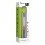 Фонарь с XPE светодиодом, и LED, аккум., карабин, Type C, ZOOM,3 режима, 15.6х3 см, ABS,  Smartbuy