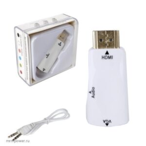 Конвертер H06 HDMI-M/VGA-F (White) 1