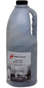 Тонер Static Control для HP LJ 1010/1160/1320, MPT12, Bk, 1 кг, флакон 1