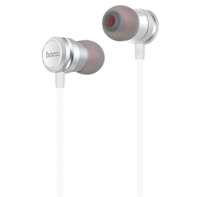 Наушники проводные с микрофоном Hoco M16 (silver) 1 Наушники проводные с микрофоном Hoco M16 (silver) 1
