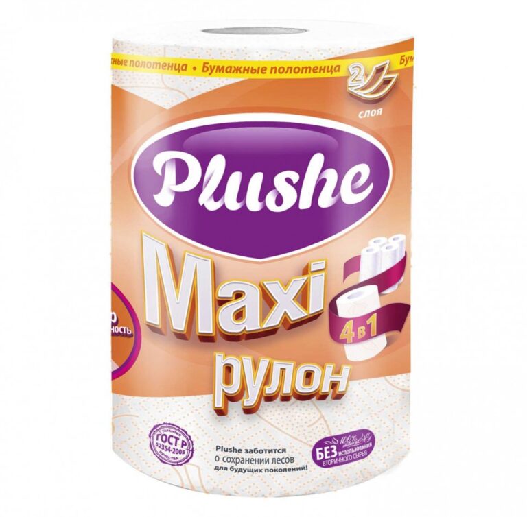 Plushe MAXI полотенце бумажное 1 рулон 2 слоя 40м 1