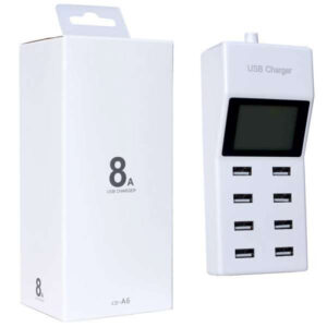 Сетевое зарядное устройство HUB-801 8USB Ports + LCD Fast Charger 1