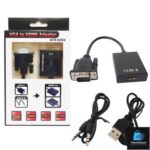Адаптер VGA to HDMI +AV +Micro 5138 (Black)