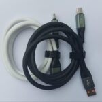 Кабель 120w Type-C  силикон белый