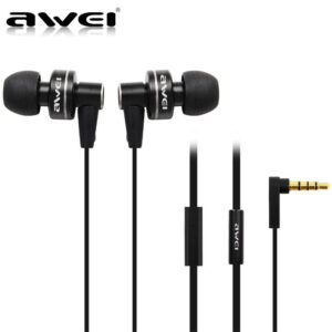 Наушники проводные с микрофоном Awei  ES900i  (Black) 1