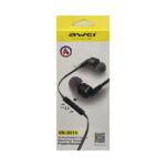 Наушник Awei  ES30TY с гарнитурой (Black)
