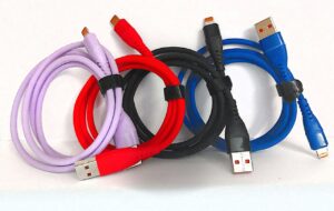 Кабель IPhone 1м силикон черный 1