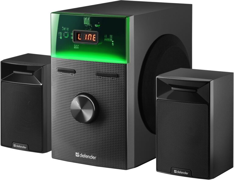 Акустическая 2.1 система Tresor 50Вт, BT/FM/USB/AUX/RC/Light DEFENDER 1