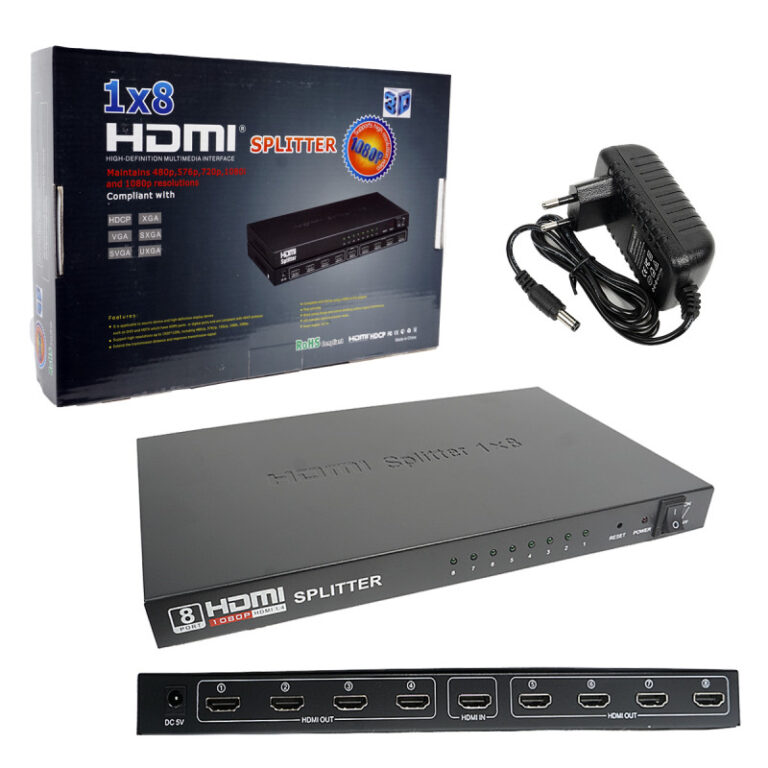 Разветлитель H139 HDMI Splitter 1x8 port (Black) 1