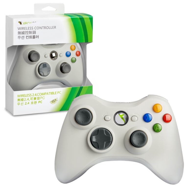 Джойстик XBOX 360 2.4G Wireless  (Logo) Белый (50шт/кор) IS004888 1