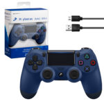 Джойстик PS4 DualShock беспроводной A темно- синий (logo)