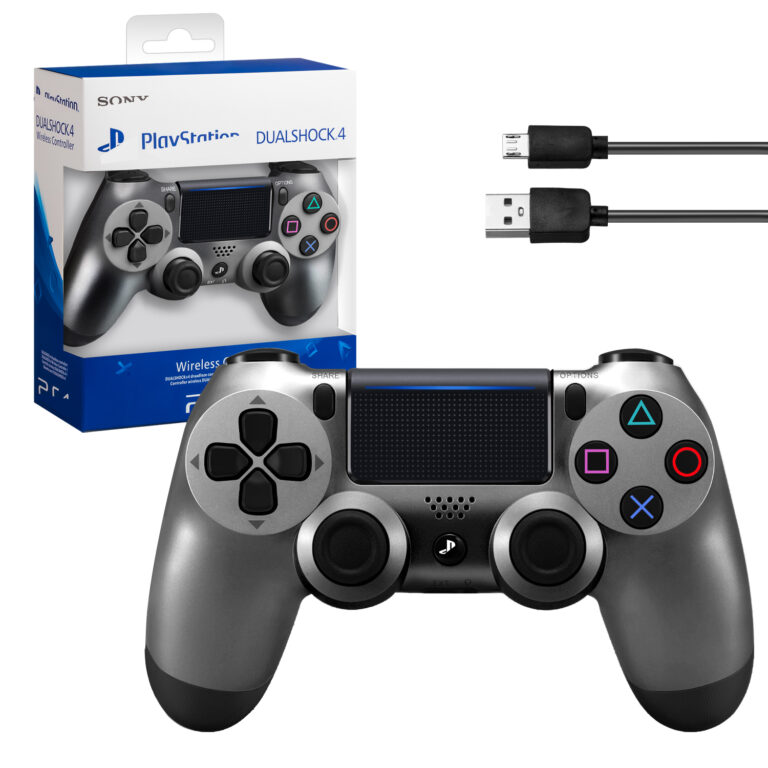 Джойстик PS4 DualShock беспроводной A серый (logo)(50 шт/кор) IS794055 1