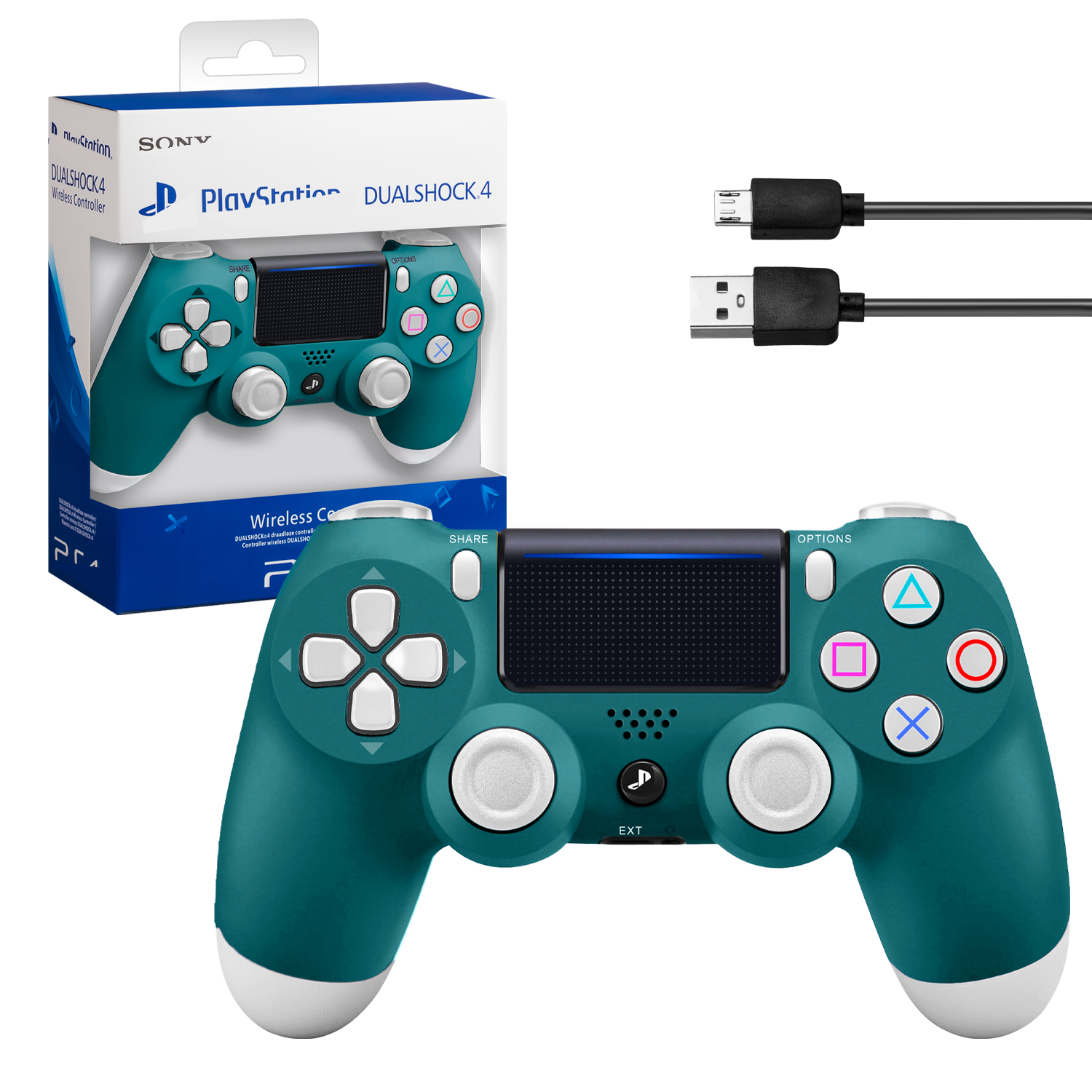 Джойстик PS4 DualShock беспроводной A темно-зеленый (logo) 1 Джойстик PS4 DualShock беспроводной A темно-зеленый (logo) 1
