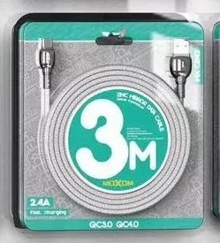 MOXOM USB кабель Type-C/ 3m MX-CB43 Gray 1