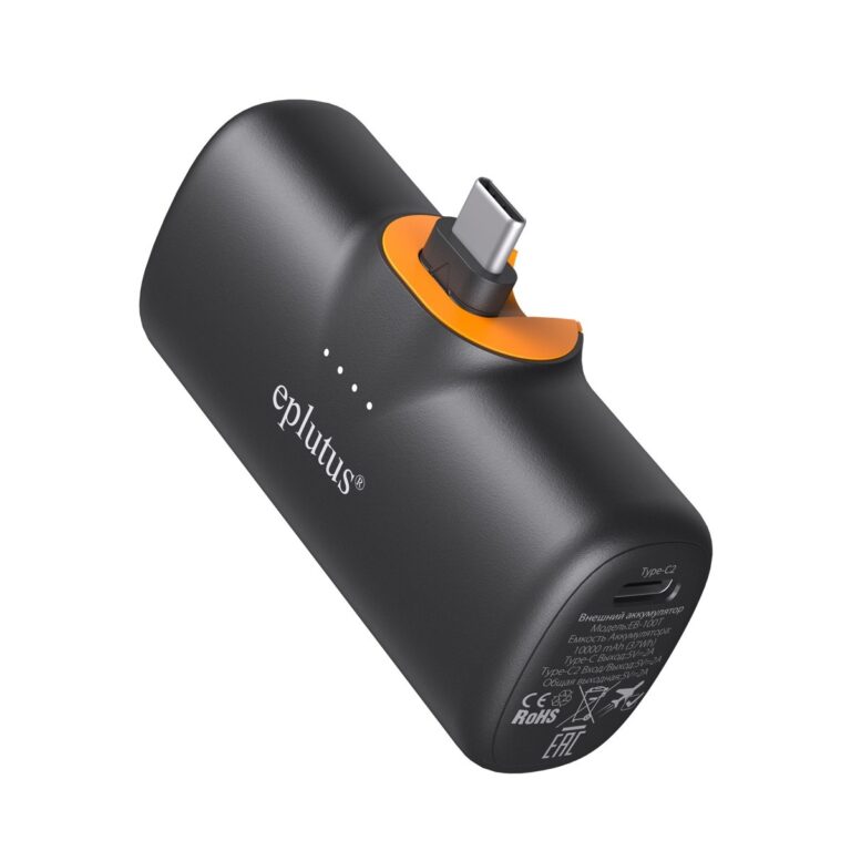 Внешний mini аккумулятор 10000 mAh Eplutus EB-100T черный 1