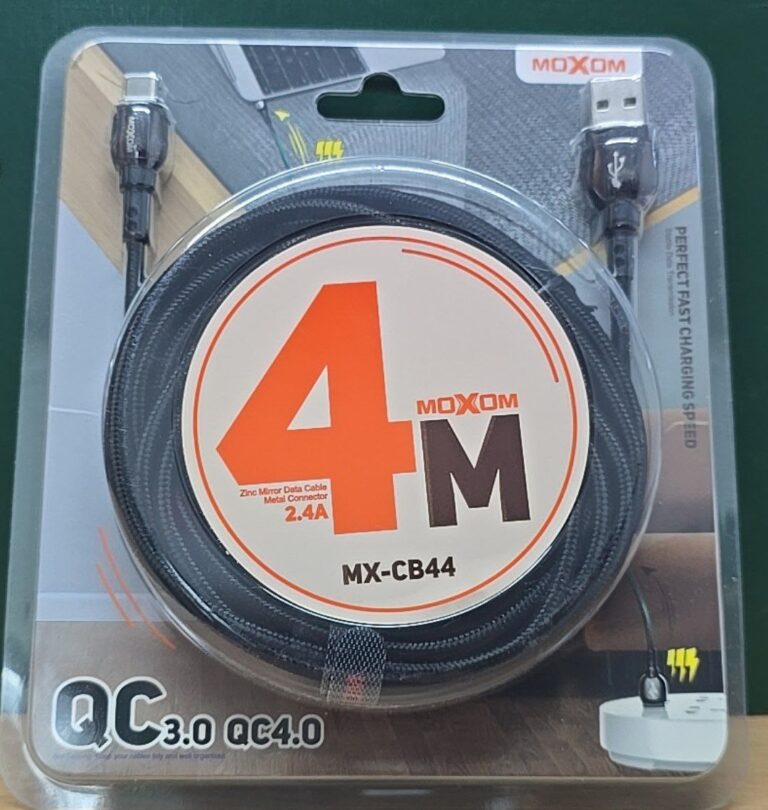 MOXOM USB кабель Type-C/ 4m MX-CB44 Black 1