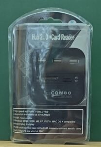 Usb Hub+Card Reader 2.0  Noname 5/10  3USB Black 1