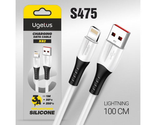 Кабель USB X82 Lightning 5A силиконовый 1000mm (White) 10pcs 1 Кабель USB X82 Lightning 5A силиконовый 1000mm (White) 10pcs 1