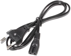 Кабель сетевой LP C7 (C1) 2pin 1,5м, 8x8  Premium прямой (серый)  10pcs 1