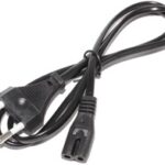 Кабель сетевой LP C7 (C6) 2pin 1,5м, 8x8 угловой (черный)  10pcs
