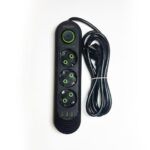 Amper сетевой удлинитель, 2,0м, 3 розетки, 3*0,75мм, 10А, 2500 Вт, 4usb, 1Type-C, белый.