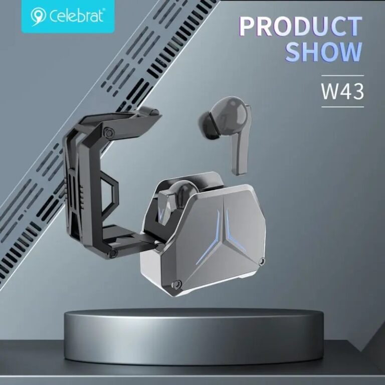 Bluetooth headphones Celebrat W43 (Silver) 1