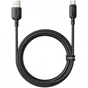 Кабель для быстрой зарядки Baseus Silky Series, USB — Type-C, 100 Вт, 2 м, черный P10377703113-01 1
