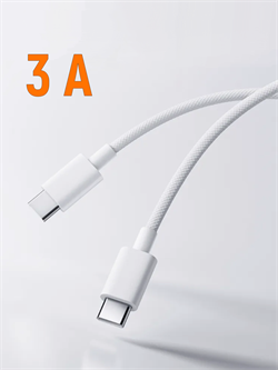 Кабель Xiaomi USB-C to USB-C 3A Knit 1m белый BHR7815CN 1 Кабель Xiaomi USB-C to USB-C 3A Knit 1m белый BHR7815CN 1