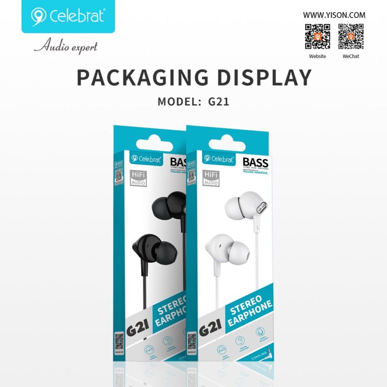 Наушники Celebrat G21 3.5mm Jack 1.2m (White) 1