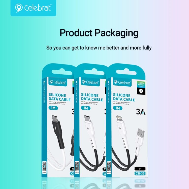 Кабель Celebrat CB-35-A-M Micro 3A Fast Charge 1m (Black) 1