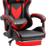 Игровое кресло Minion Чер/Крас,класс 4,PU,подножка DEFENDER