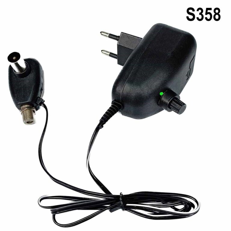 Блок Антенный LP-174 с F-разъёмом 12V/1A (c регулятором ) Black 1