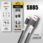 Кабель USB X82 Micro силиконовый 2000mm (Black)  10pcs
