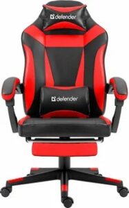 Игровое кресло Cruiser Черный/Красный,PU,подножка DEFENDER 1