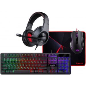 Игровой набор S137 RU,мышь+клавиатура+ковер+науш Redragon 1