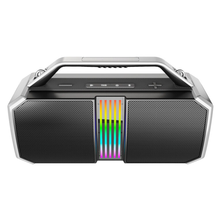 Портативная колонка SmartBuy FLYER, супер басс, 60Вт, Bluetooth, MP3, мик.вх., RGB, серая(SBS-5930) 1