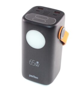Perfeo Powerbank MOON 65W 40000 mAh/LED дисплей/PD+QC 3.0/2Type-C/2 USB/Выход:5A,max 65W/Black 1