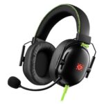 Игровая гарнитура Toxic черный, 7.1, LED, провод 2 м DEFENDER