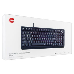 Механическая игровая клавиатура с RGB подсветкой ISA KB-08 черная  (20 шт/кор) 1