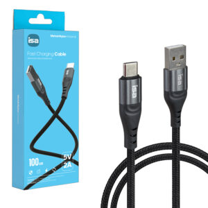Кабель BX-2 USB на Type-C 1m 2A ISA черный-серый 1