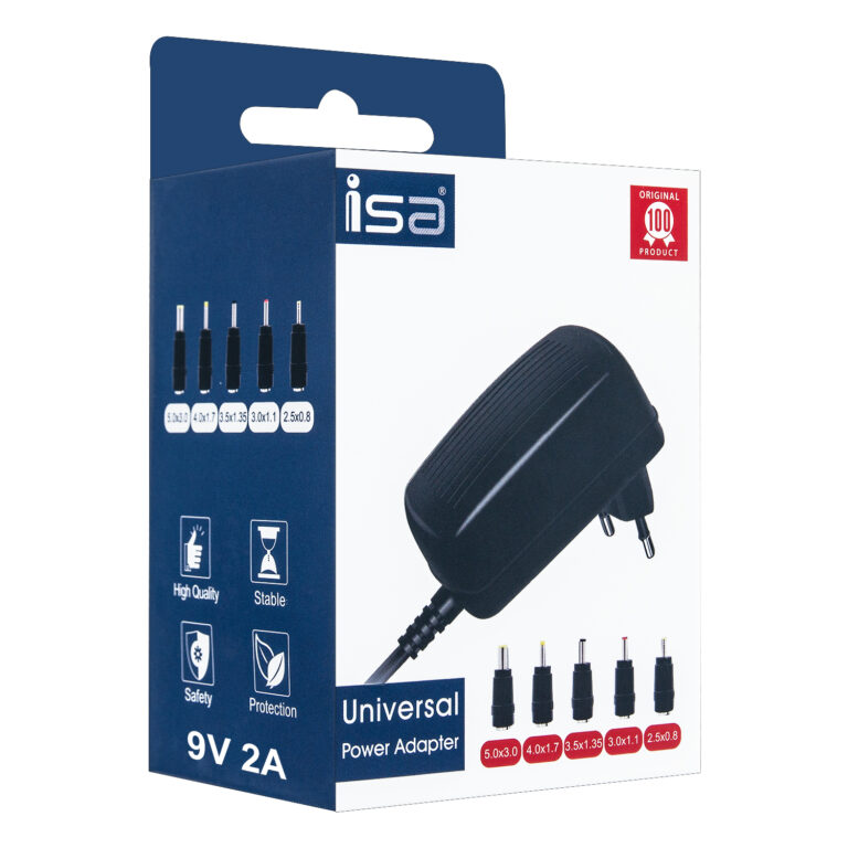 Блок питания 9V 2A 5.5*2.5 сетевой с адаптером ISA 1