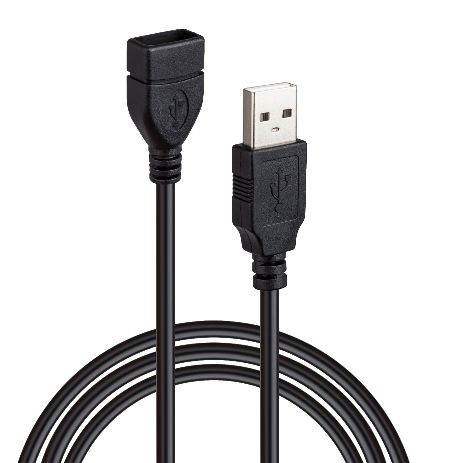 Кабель USB 2.0 удлинитель 3M черный (125шт/кор) 1 Кабель USB 2.0 удлинитель 3M черный (125шт/кор) 1