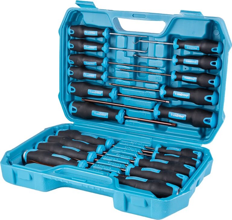 Набор отверток 20 штук, PH, SL, HEX, TORX, крючки, сталь S2, кейс, Smartbuy Tools 1