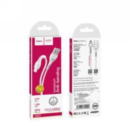 HOCO X37/ USB кабель Lightning/ 1m/ 2.4A/ White 1