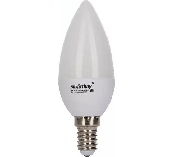 Светодиодная (LED) Лампа Smartbuy-C37-05W/3000/E14 1