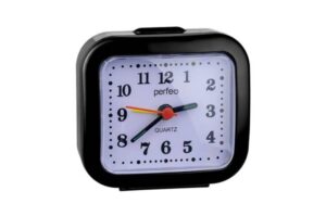 Perfeo Quartz часы-будильник "PF-TC-021", прямоугольные, черные 1