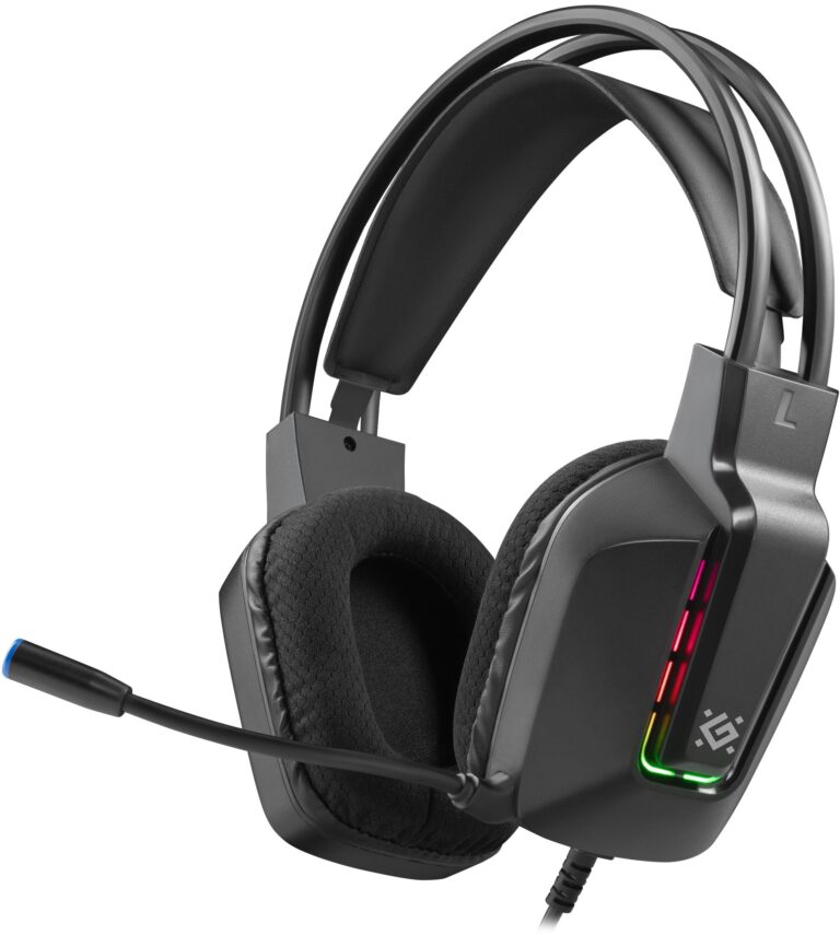 Игровая гарнитура Gothic черный, RGB, провод 1.8 м DEFENDER 1